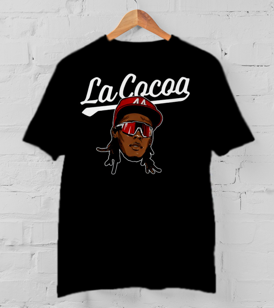 Elly De La Cruz La Cocoa Red Hat Sunglasses Baseball T-Shirt