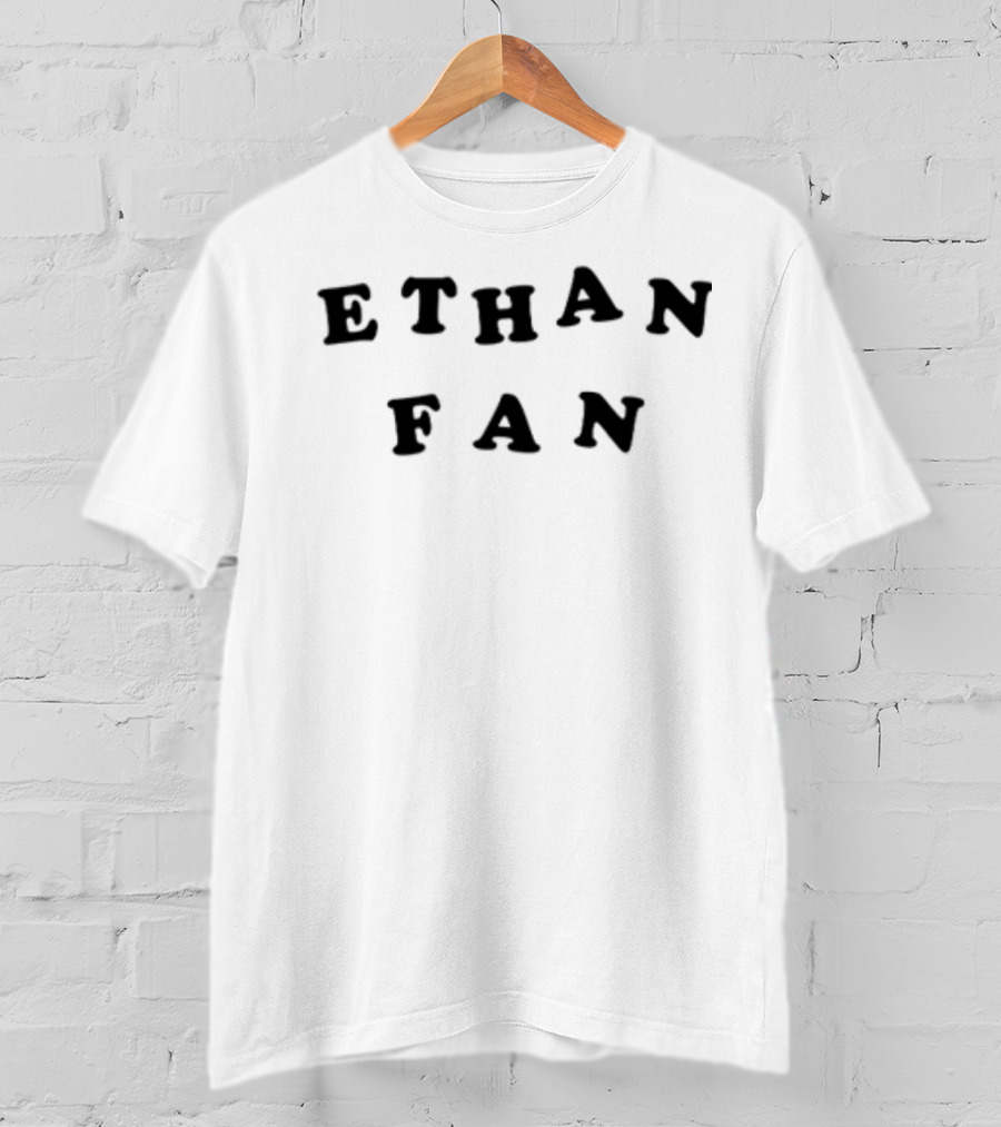Ethan Fan Block Text T-Shirt