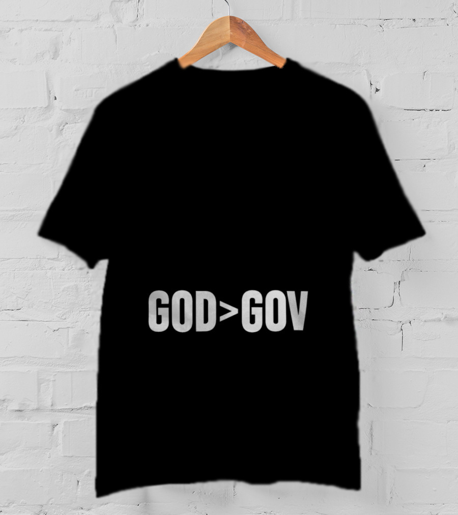 Tpusa Merch God Greater Than Gov T-Shirt