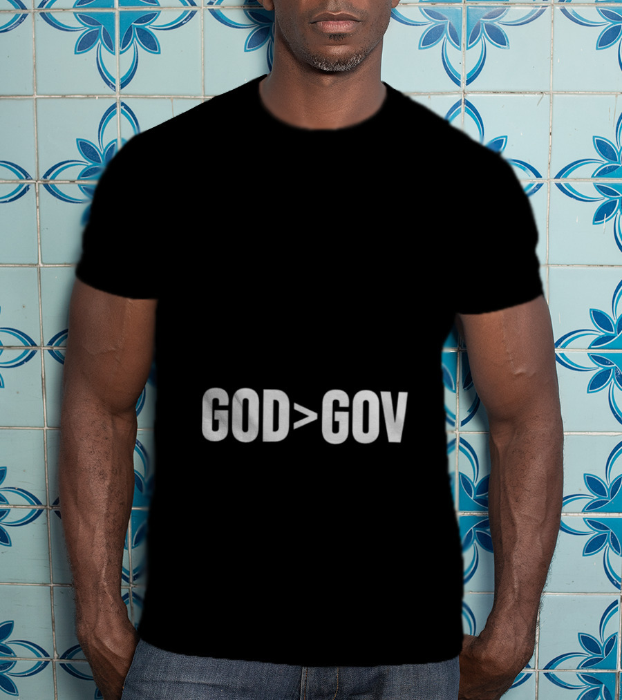 Tpusa Merch God Greater Than Gov T-Shirt