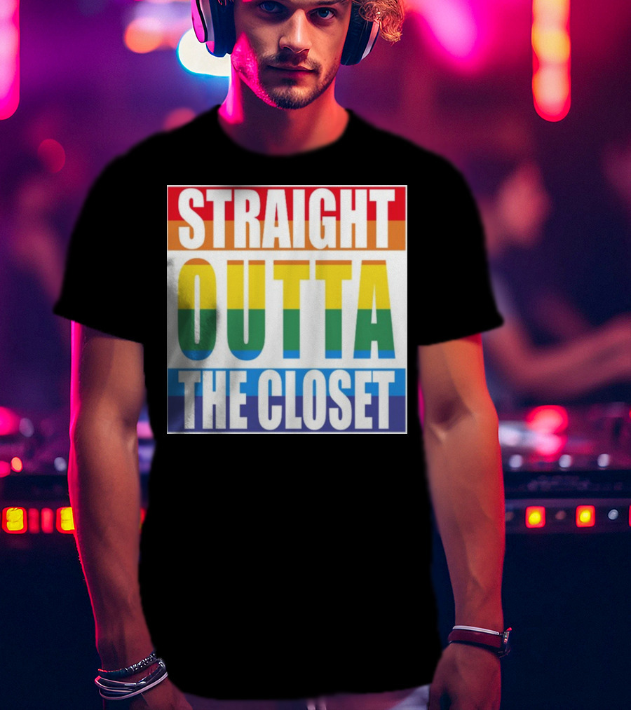 Noah Schnapp Straight Outta The Closet Rainbow T-Shirt