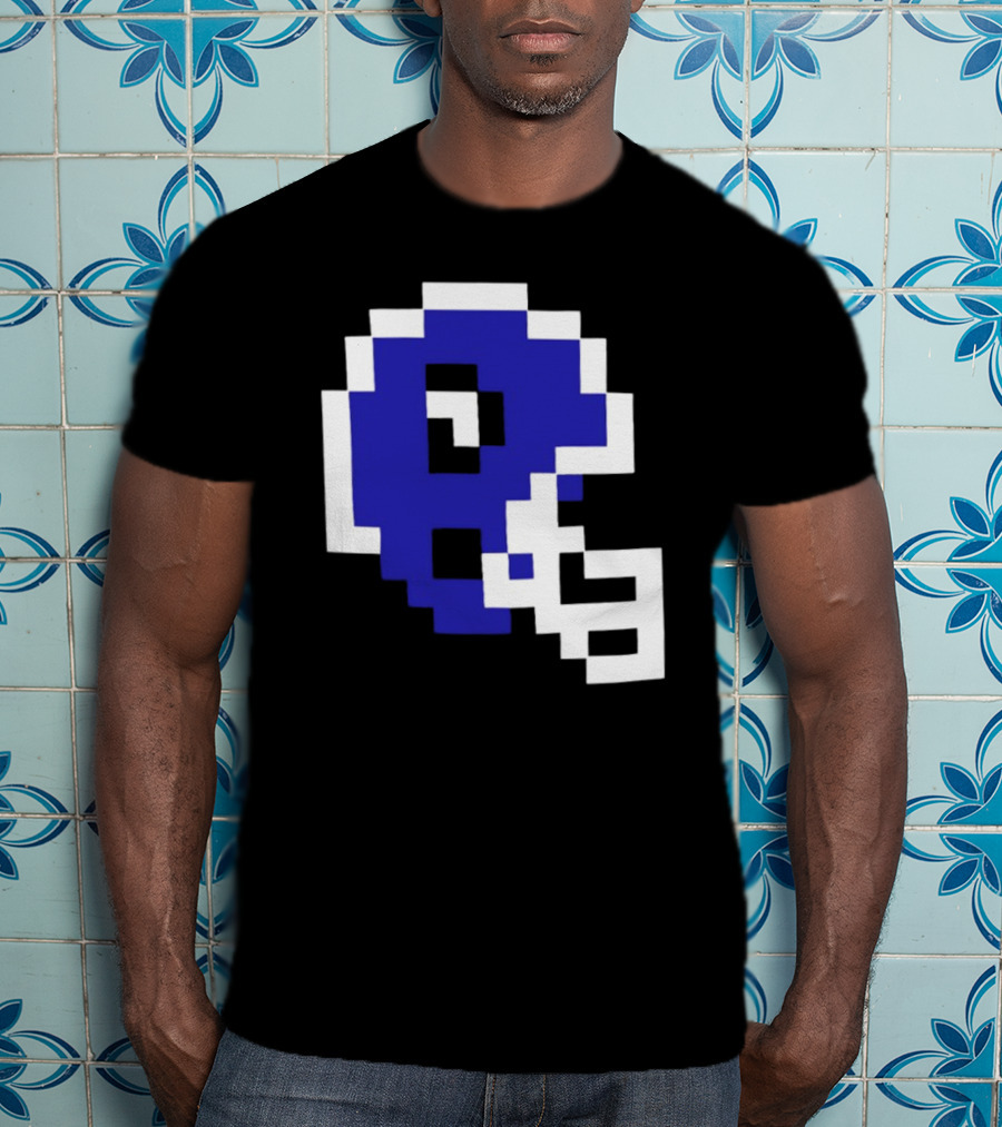 Thatsgoodsports 8 Bit New Retro Football Helmet T-Shirt