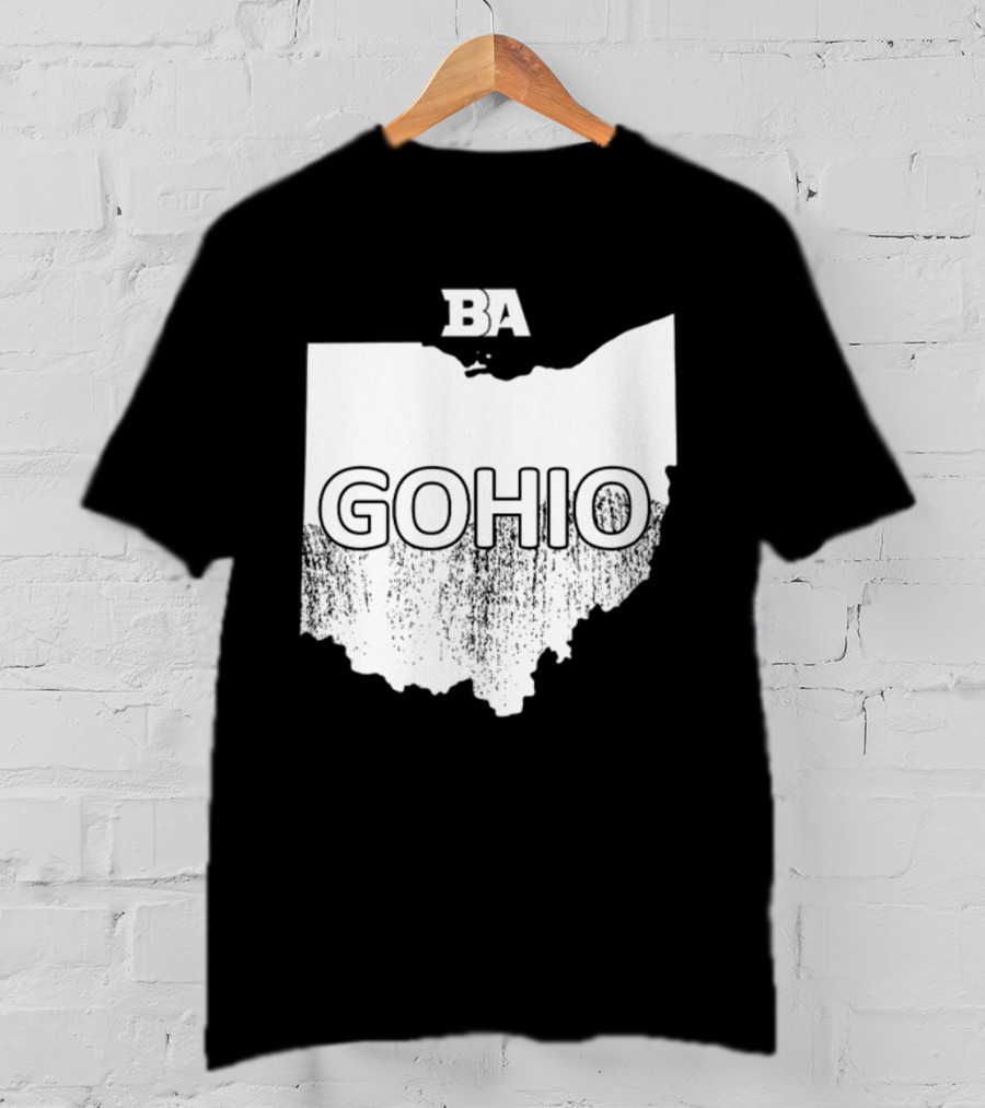 BA GOHIO Ohio Map T-Shirt