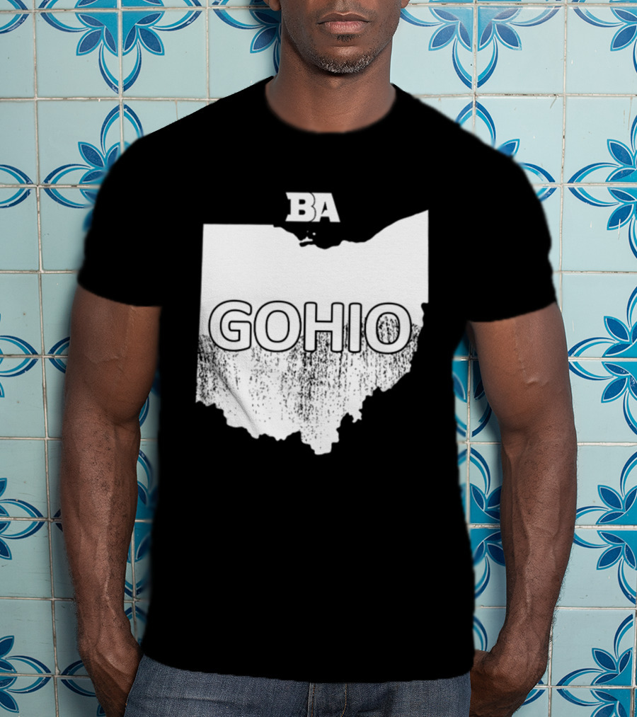 BA GOHIO Ohio Map T-Shirt