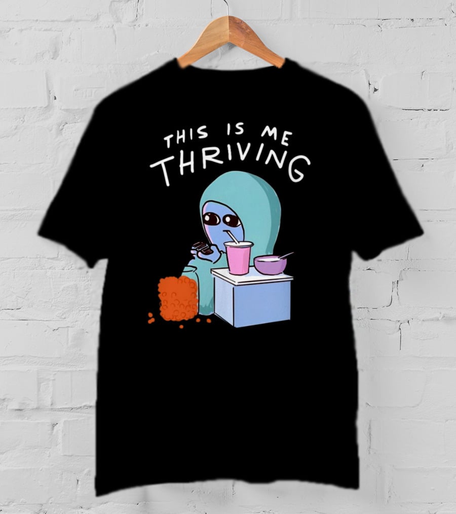 This Is Me Thriving Blanket Creature With Snacks T-Shirt