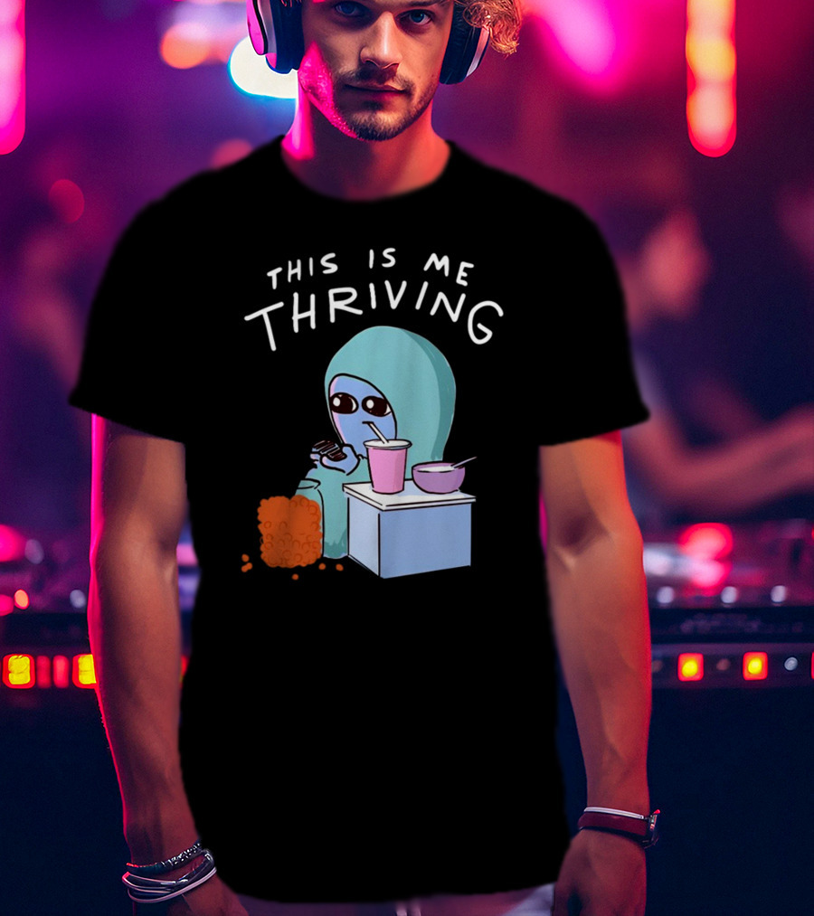 This Is Me Thriving Blanket Creature With Snacks T-Shirt