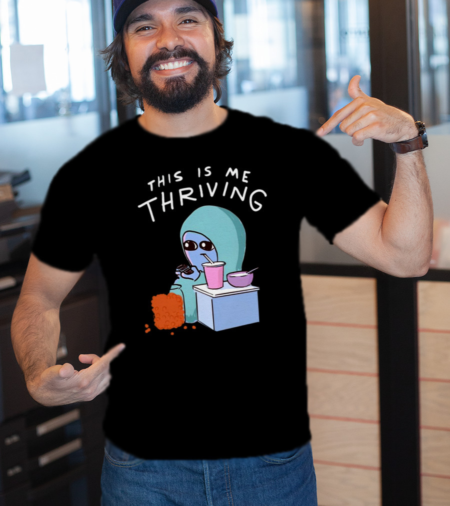 This Is Me Thriving Blanket Creature With Snacks T-Shirt