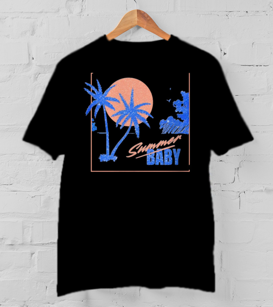 Summer Baby Tropical Sunset Vibes T-Shirt