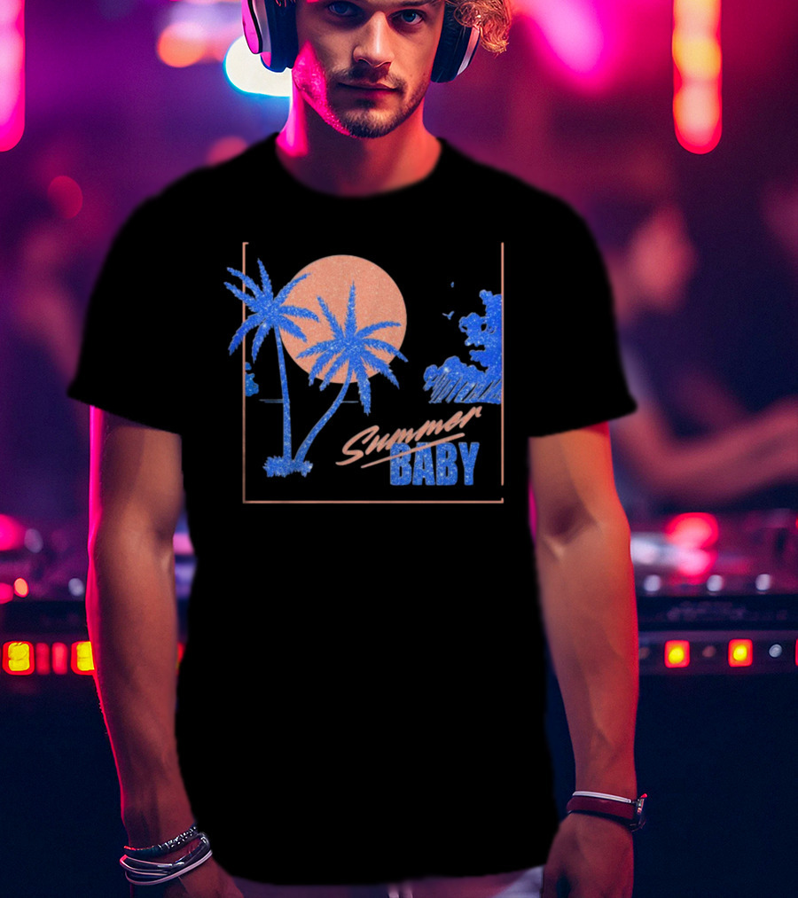 Summer Baby Tropical Sunset Vibes T-Shirt