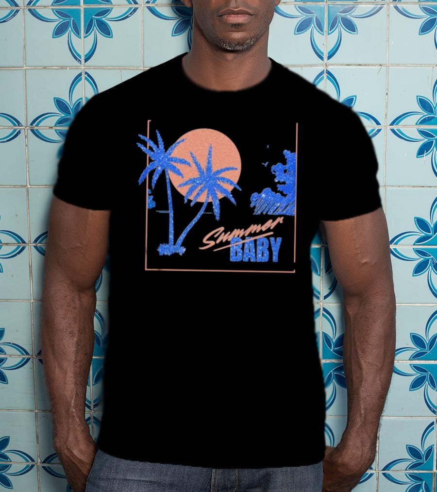 Summer Baby Tropical Sunset Vibes T-Shirt