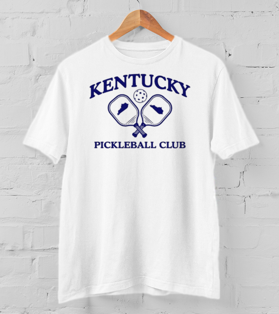 Kentucky Pickleball Club With State Paddle Graphics T-Shirt