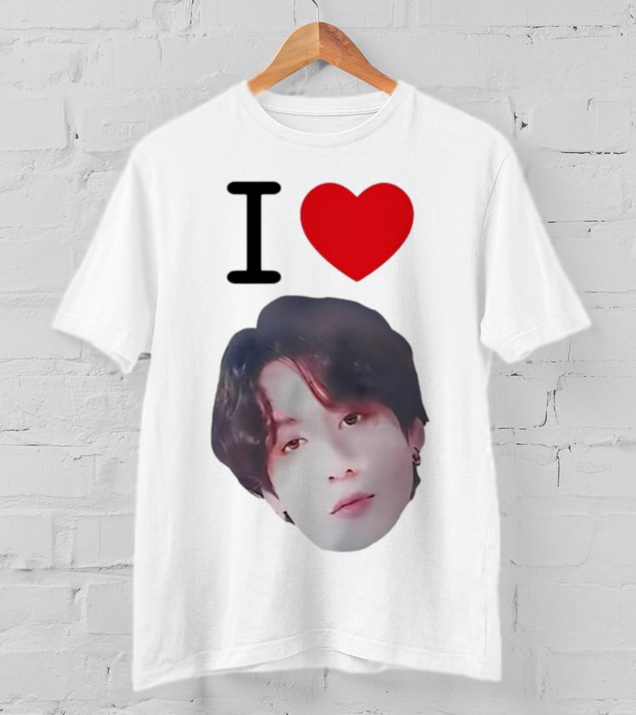 Connor Price I Love Jungkook BTS Face Heart T-Shirt