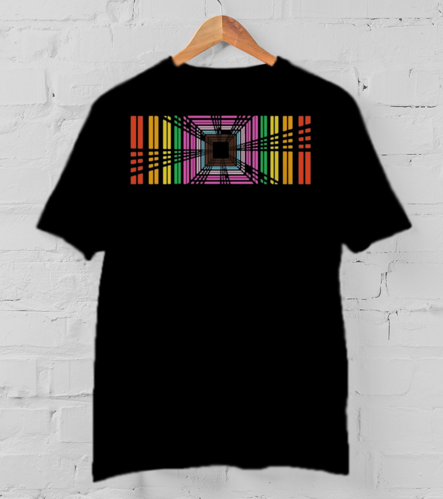 Plaid Pride Rainbow Geometric Grid T-Shirt