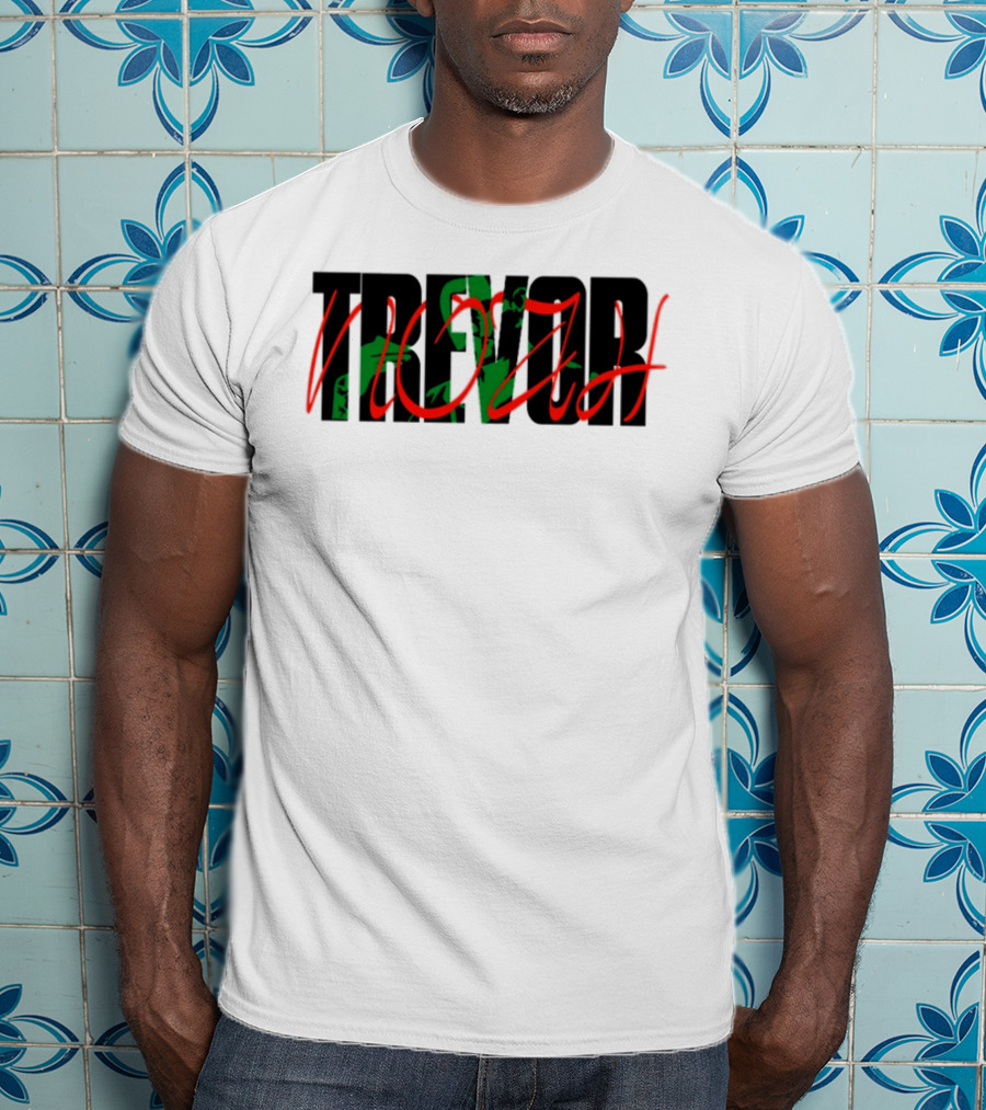 Trevor Noah With Green Art And Red Script T-Shirt