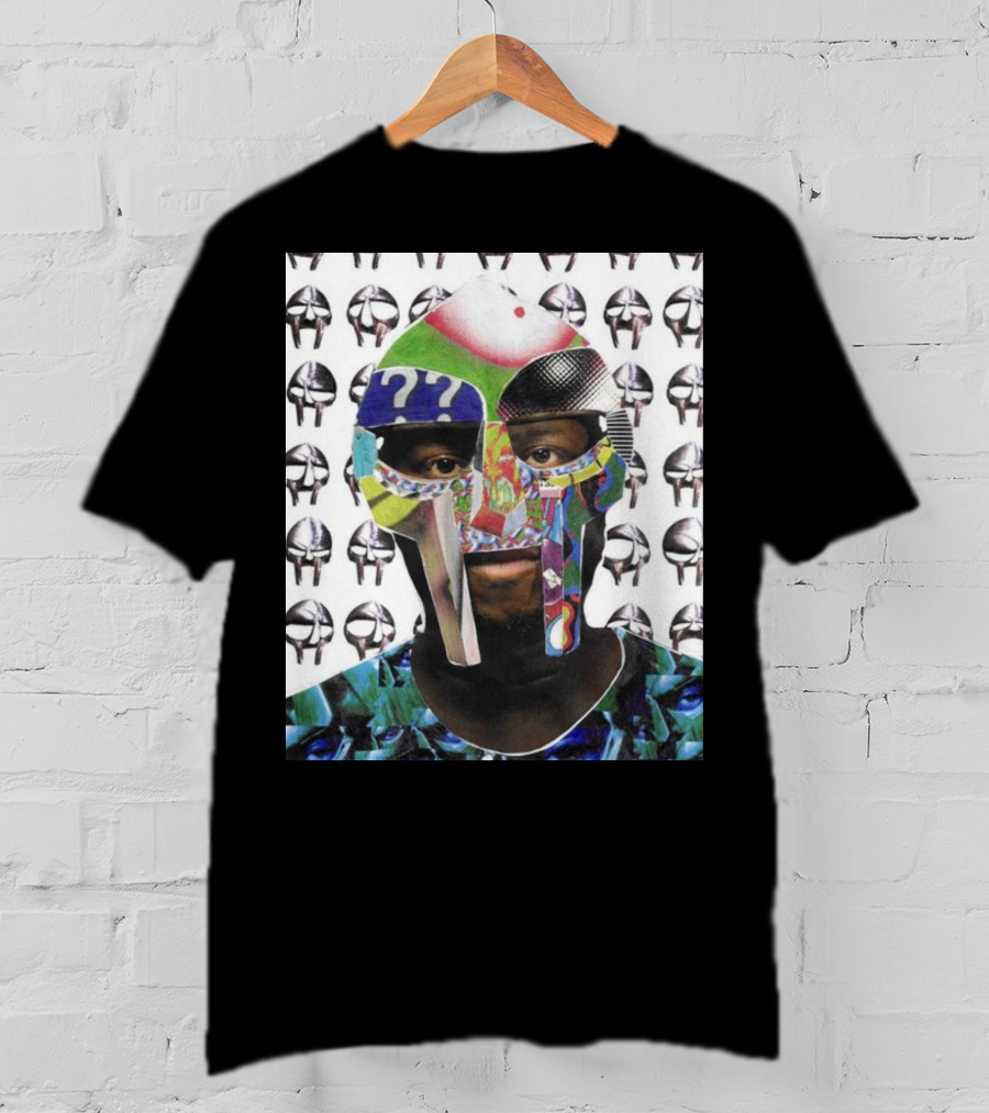 Ian Woods MF Doom Collage Mask T-Shirt