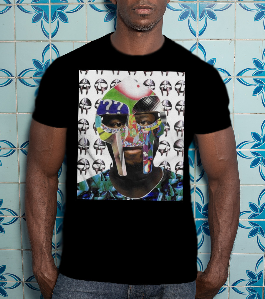 Ian Woods MF Doom Collage Mask T-Shirt