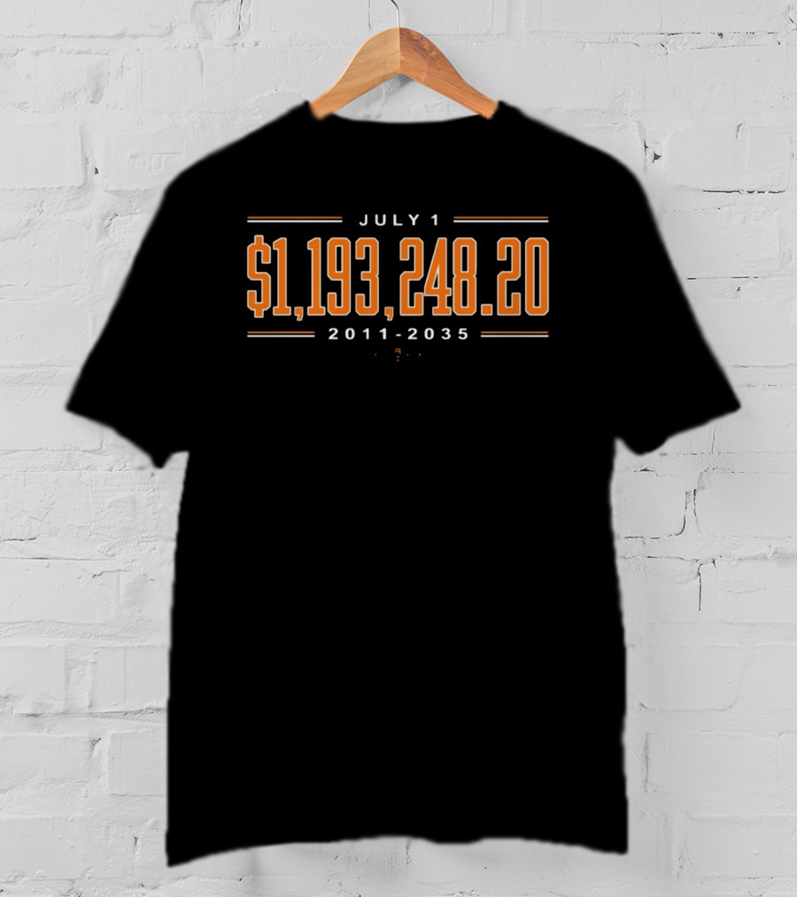 July 1 $1,193,248.20 2011-2035 T-Shirt