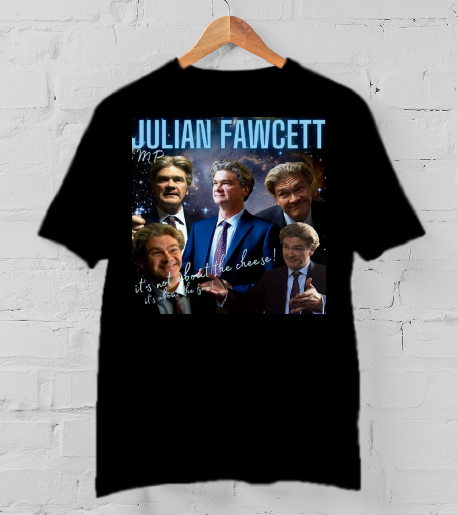 Julian Fawcett Mp It's Not About The Cheese It's About The Fun Multi-Pose Universe T-Shirt