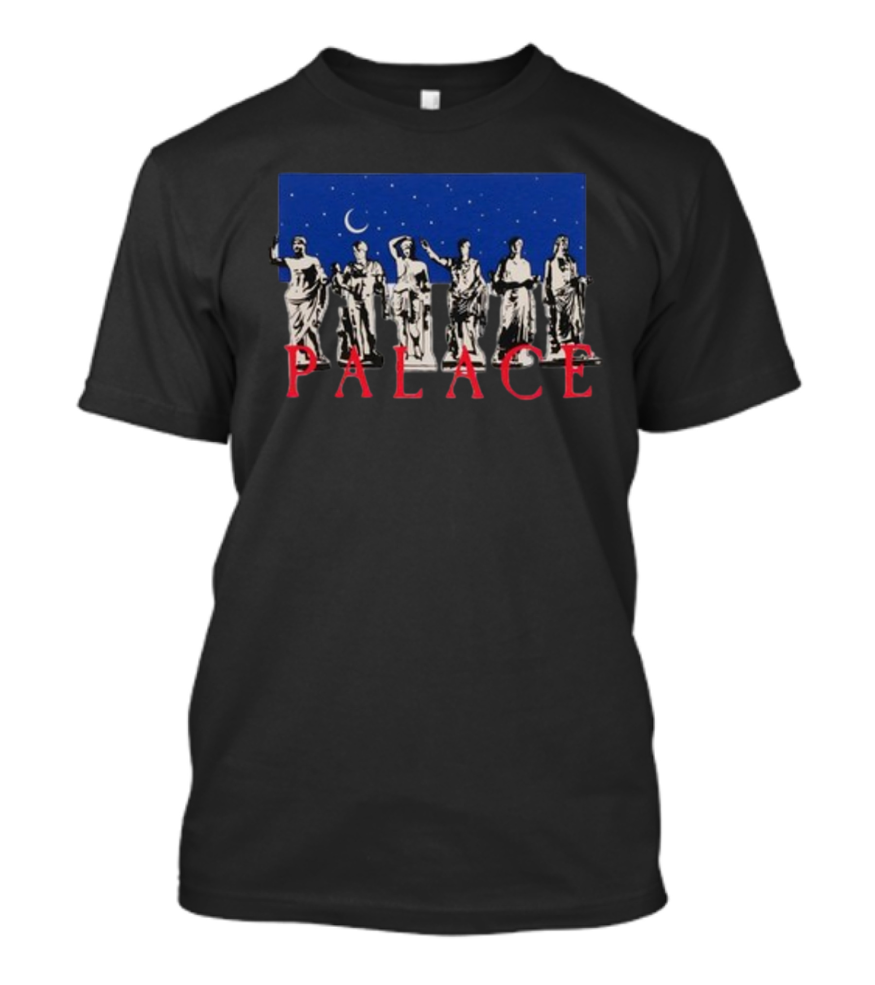 Palace Skateboards Greek Statue Moonlit Night Sky T-Shirt