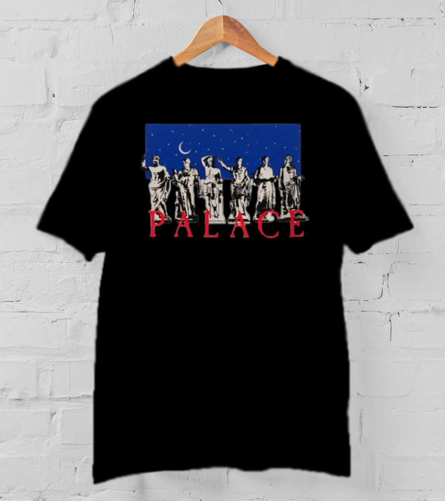 Palace Skateboards Greek Statue Moonlit Night Sky T-Shirt