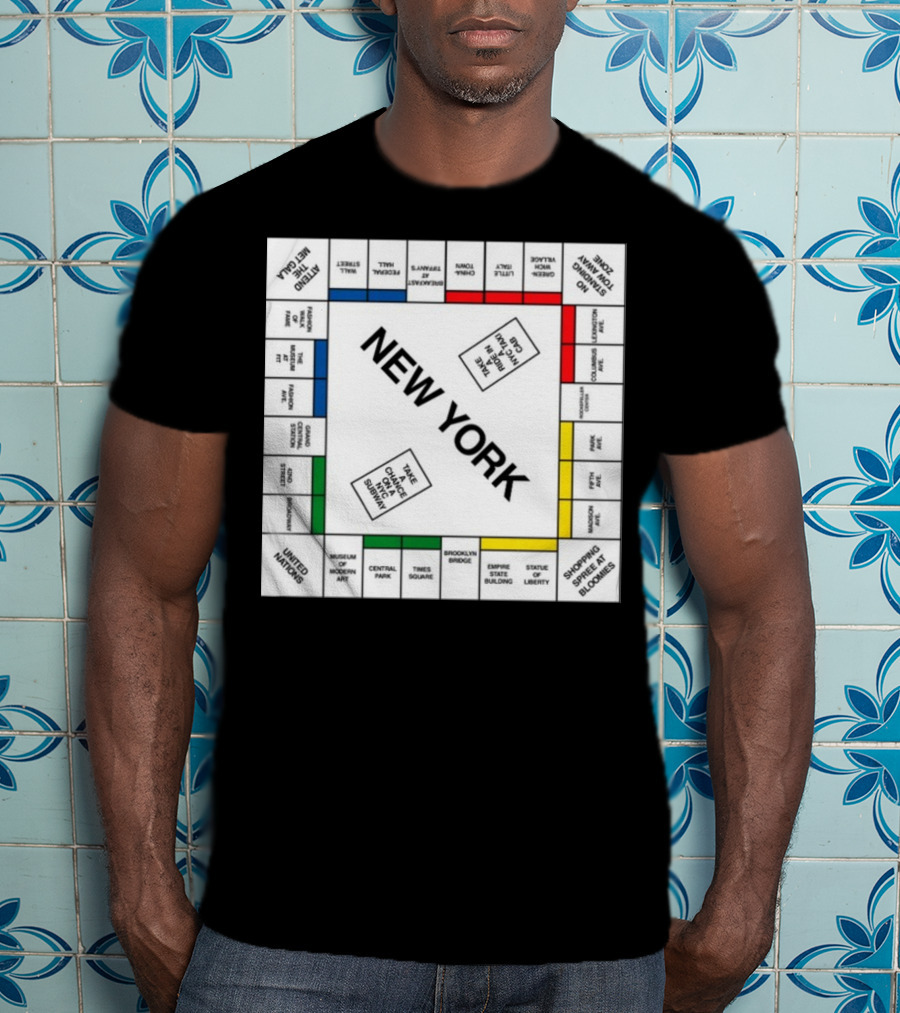 New York Monopoly Board Carrie Bradshaw Edition T-Shirt