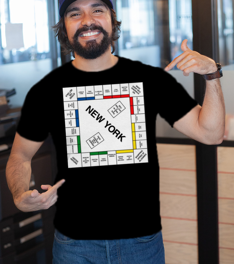 New York Monopoly Board Carrie Bradshaw Edition T-Shirt