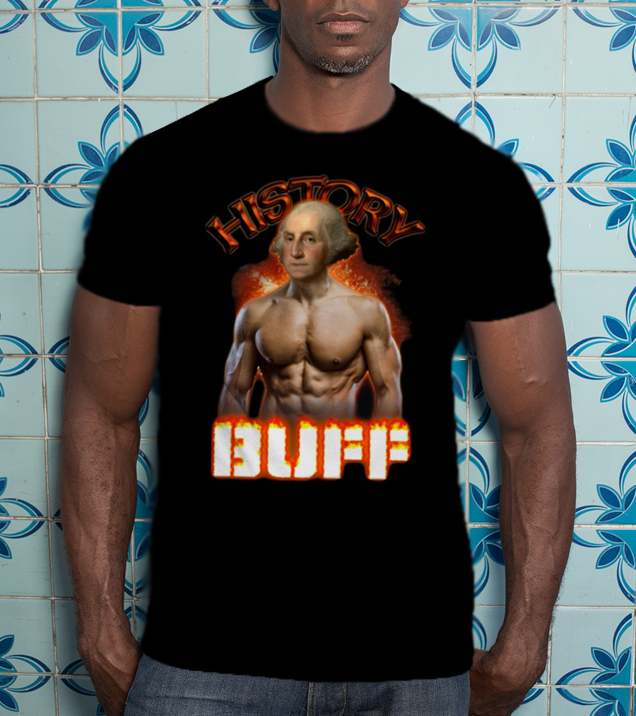History Buff George Washington Bodybuilder T-Shirt