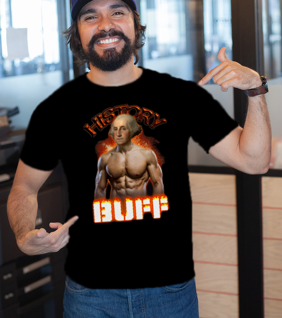 History Buff George Washington Bodybuilder T-Shirt