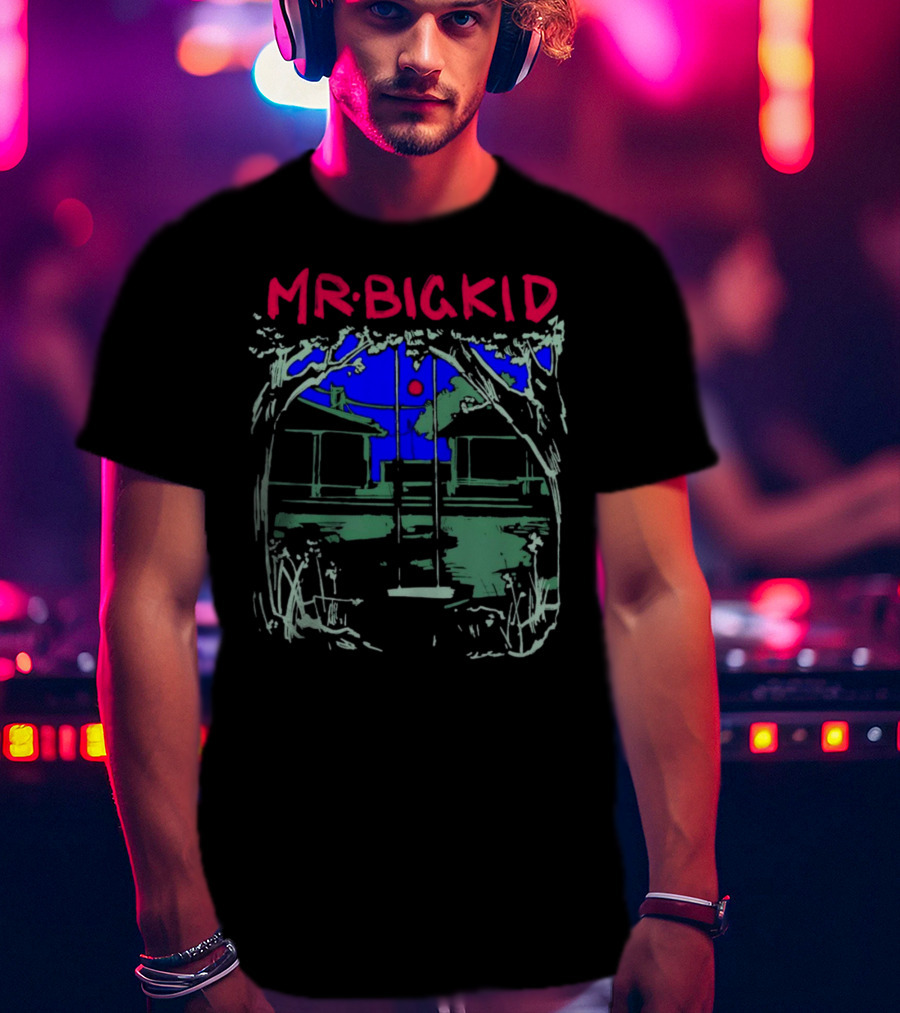 MR BIG KID Swing Under Tree House Night Scene T-Shirt