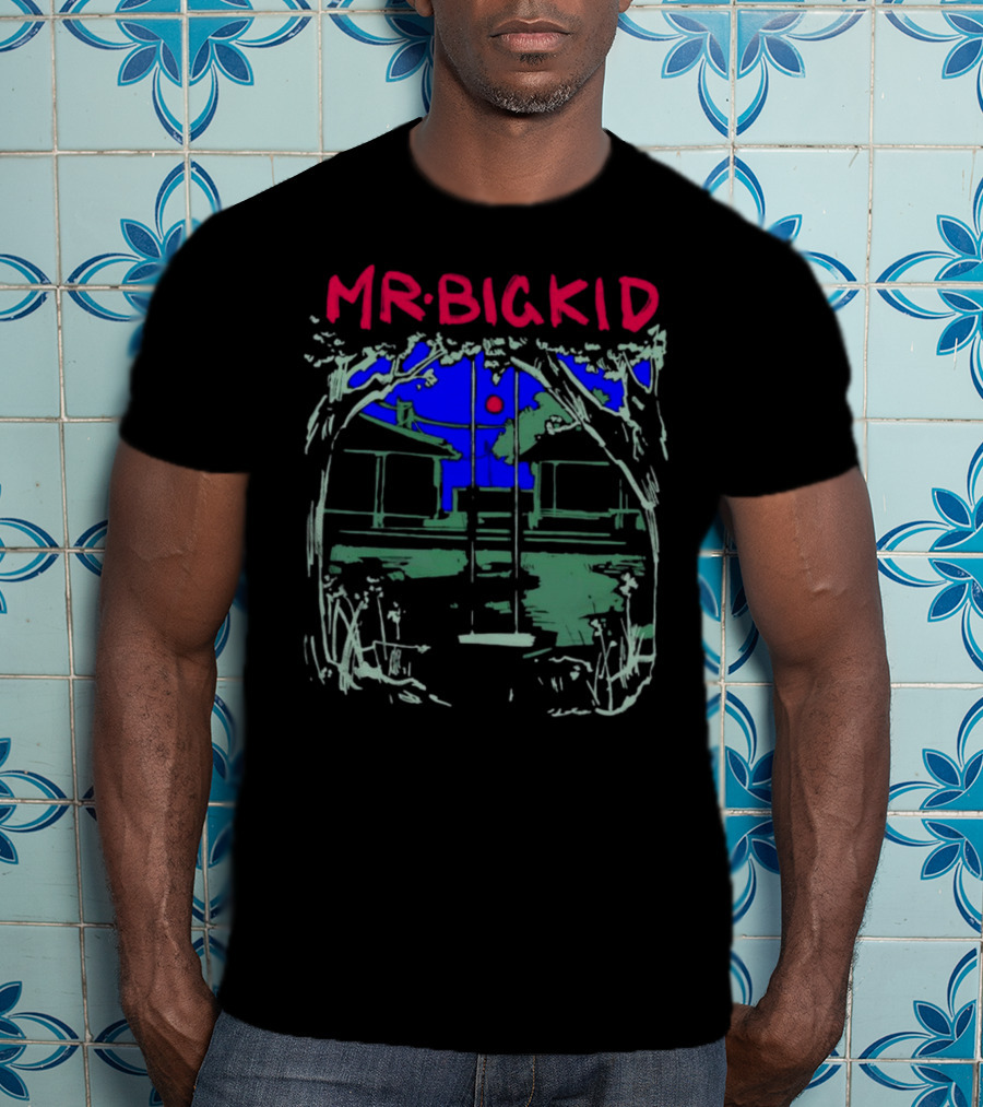 MR BIG KID Swing Under Tree House Night Scene T-Shirt