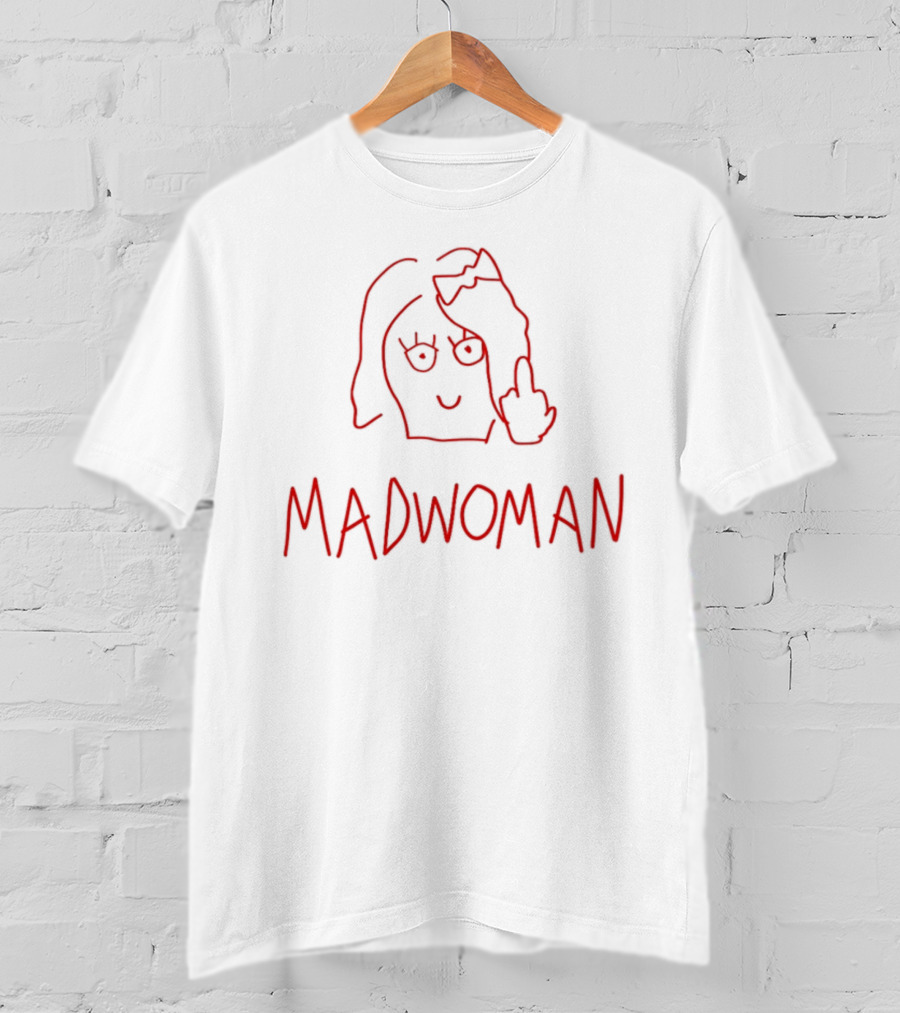 Sabrina Carpenter Madwoman Red Line Drawing T-Shirt