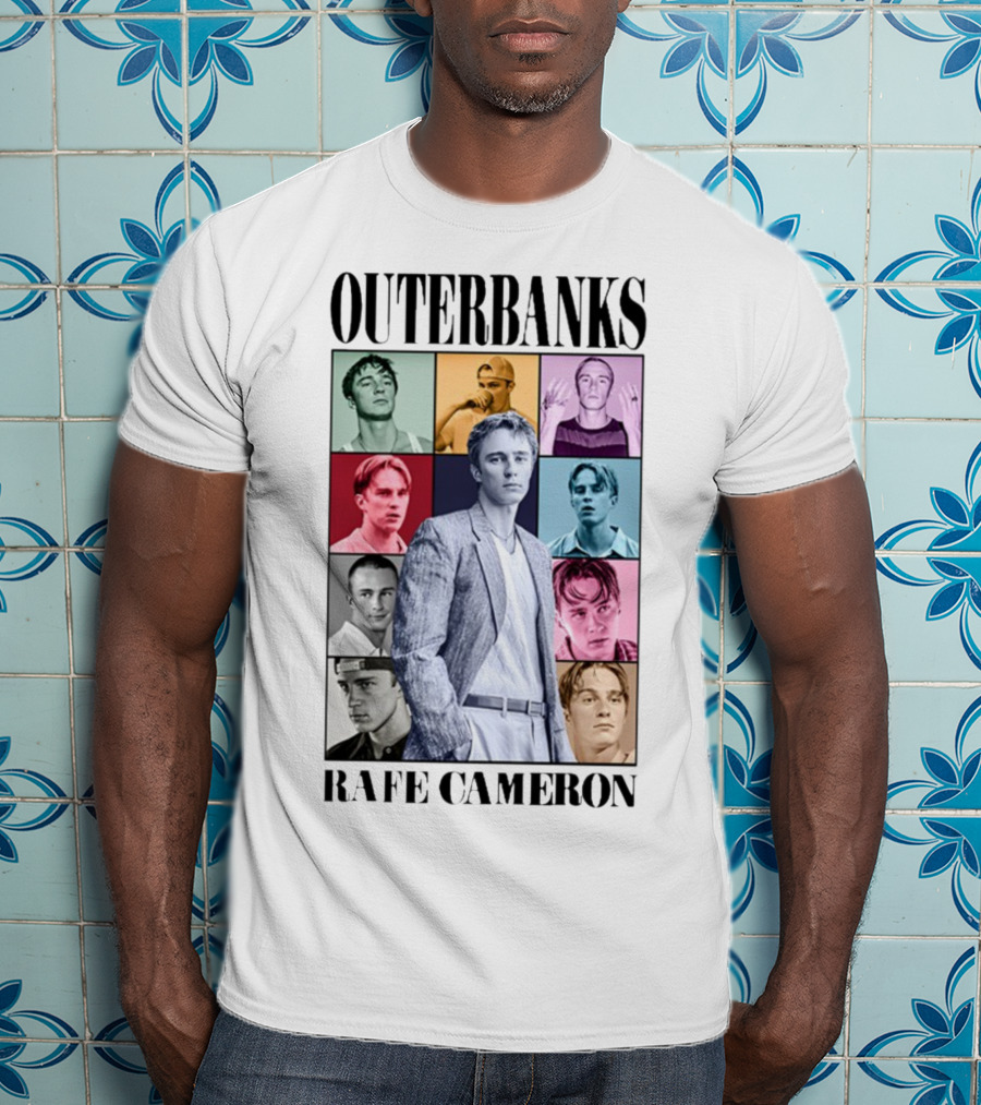 Outerbanks Rafe Cameron Multicolored Collage Collection T-Shirt
