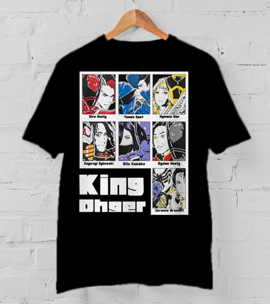 Kingohger Gira Husty Yanma Gast Hymeno Ran Kaguragi Dybowski Rita Kaniska Ryules Husty Jeramie Brasieri T-Shirt