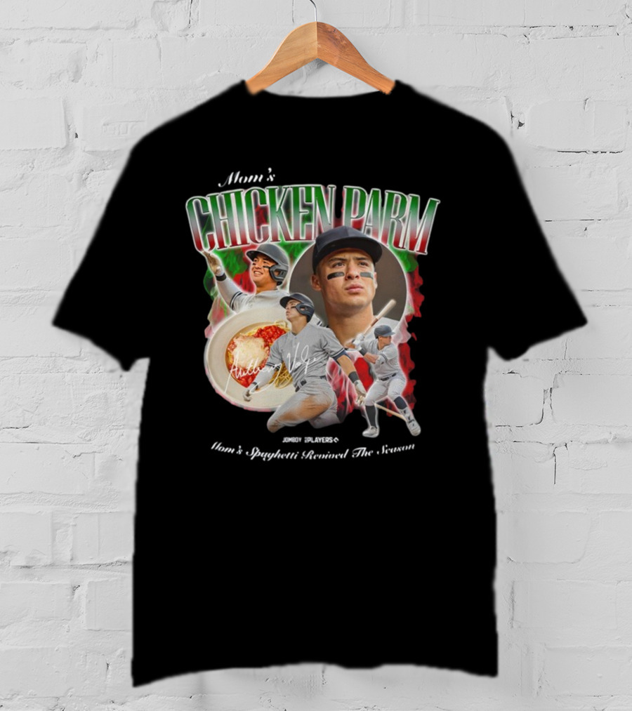 Mom's Chicken Parm Mom's Spaghetti Revived The Season Jomboy Players Baseball Iconic T-Shirt