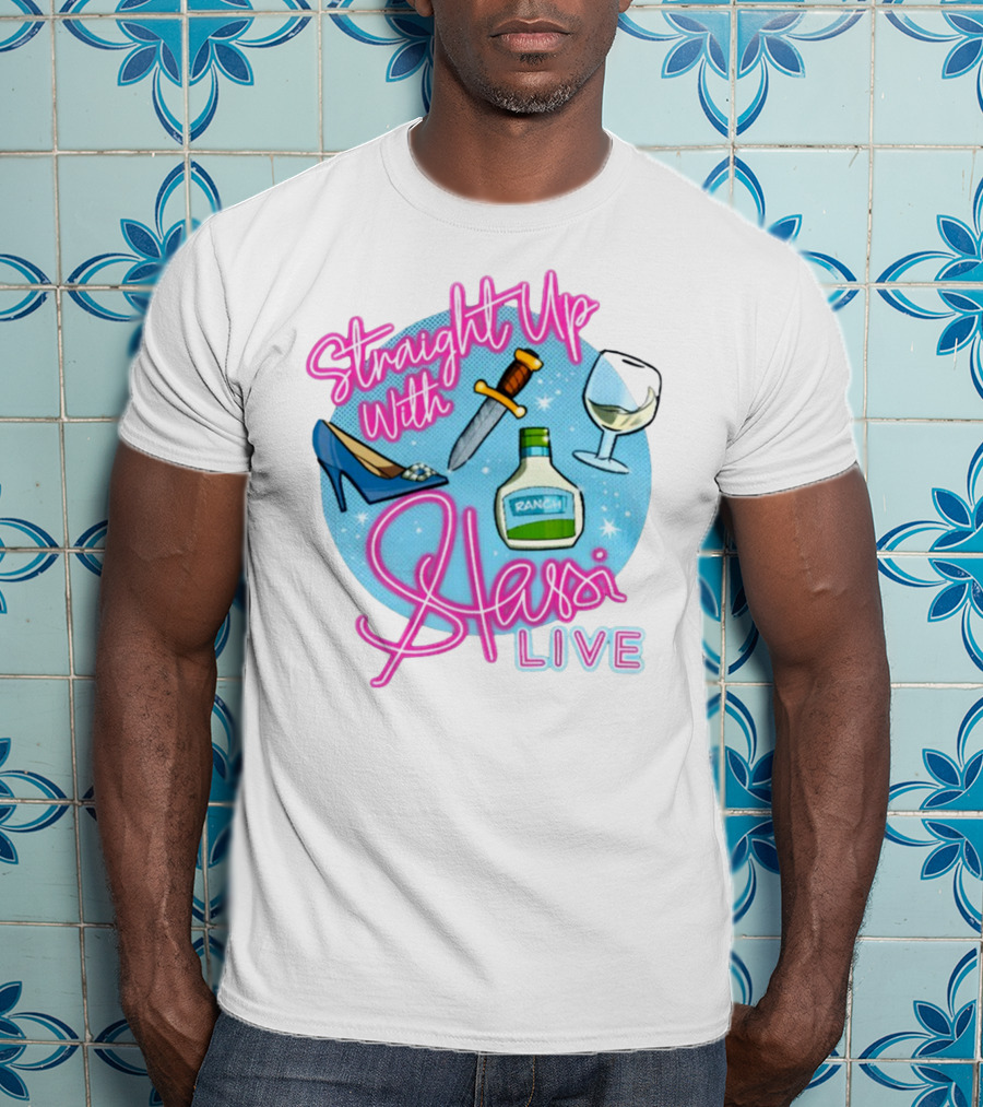 Straight Up With Stassi Live Knife Heel Ranch Wine T-Shirt