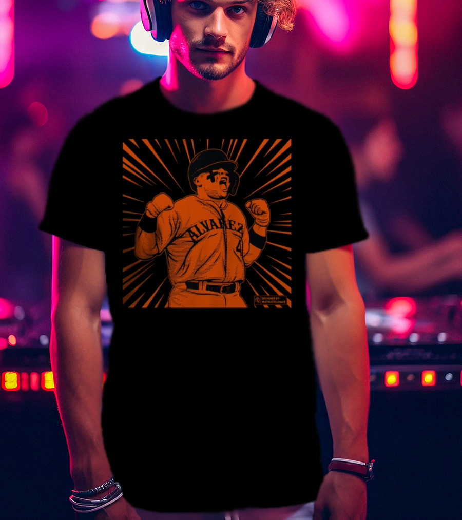 Athlete Logos Beast Alvarez Baseball Starburst T-Shirt