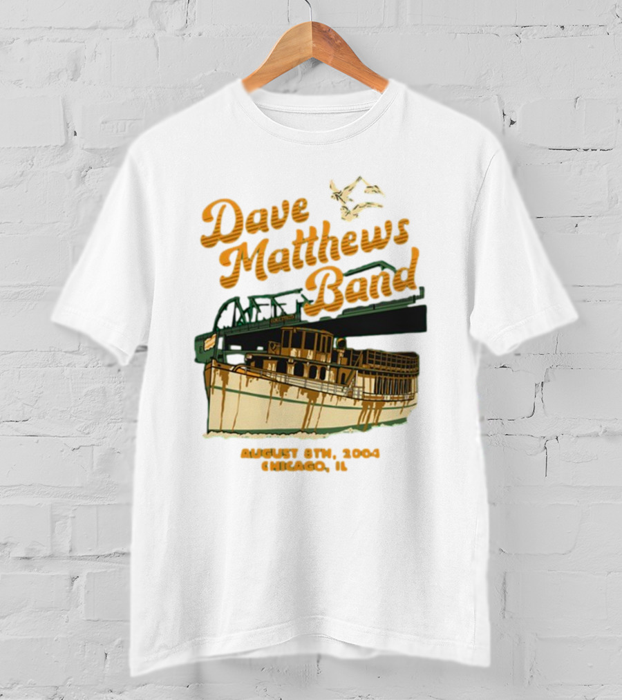 Dave Matthews Band August 8th 2004 Chicago IL Riverboat T-Shirt