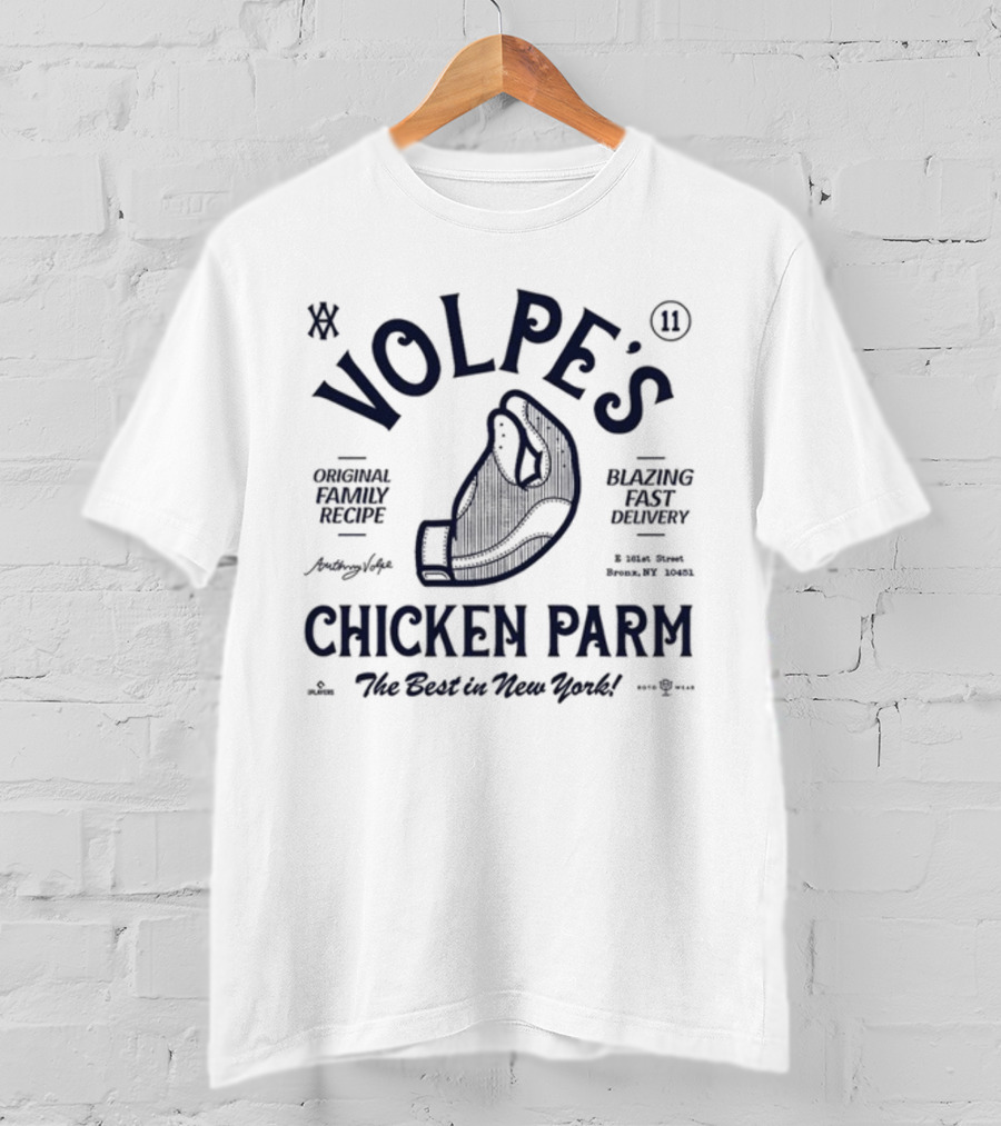 Volpe’s Chicken Parm Original Family Recipe Blazing Fast Delivery Bronx NY The Best In New York T-Shirt