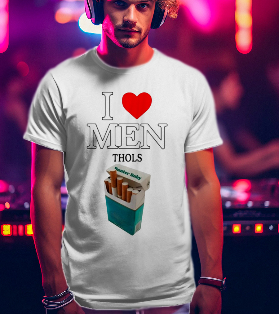 I Heart Men Thols Banter Baby Cigarette Pack T-Shirt