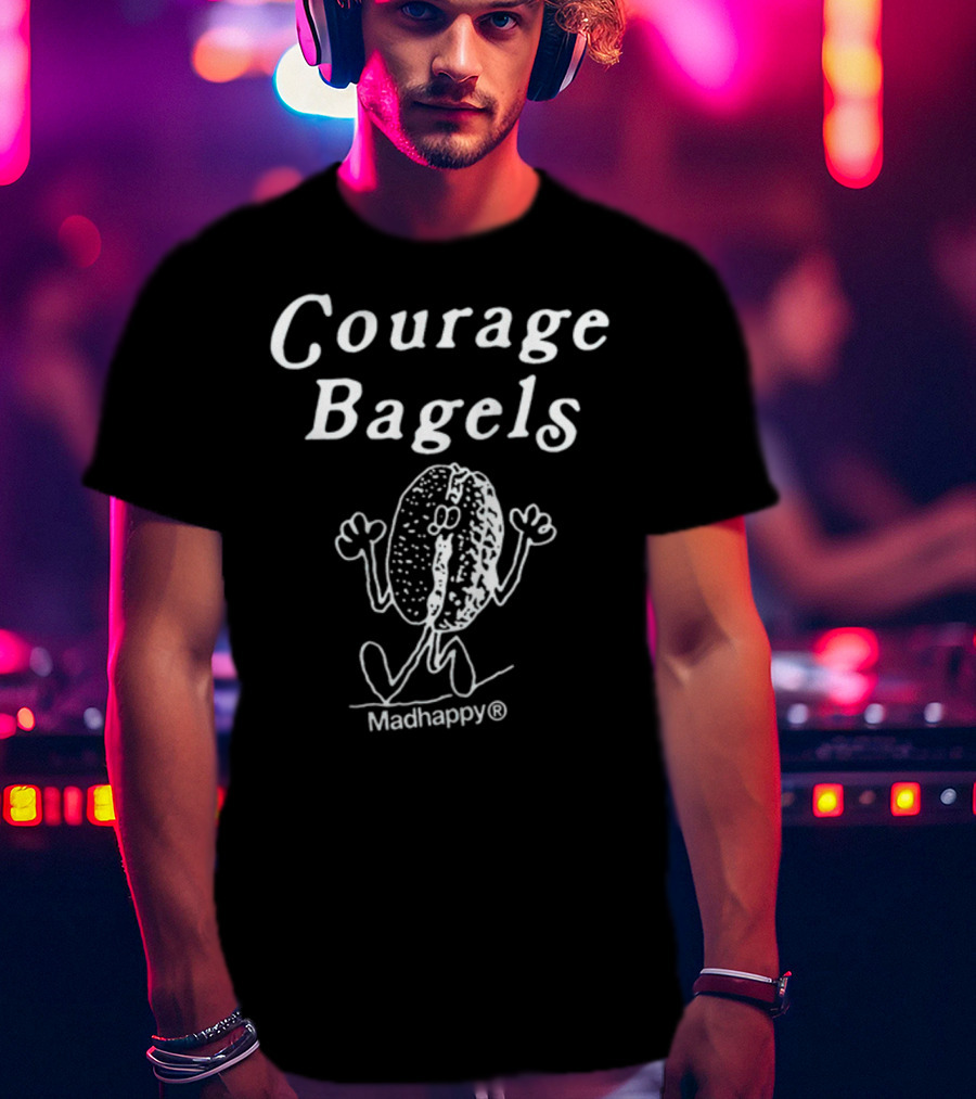 Courage Bagels Madhappy Smiling Bagel T-Shirt