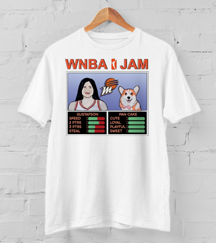 WNBA Jam Megan Gustafson Pan Cake Cute Loyal Playful Sweet T-Shirt