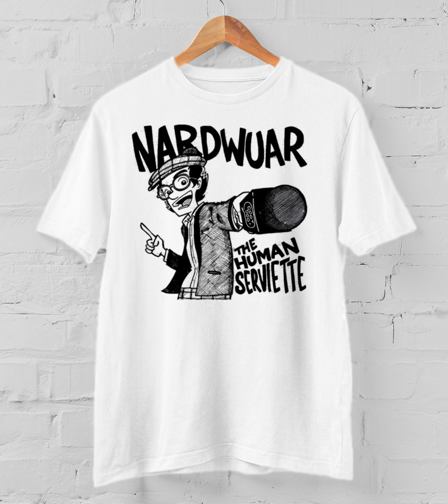 Nardwuar The Human Serviette Mic Rap Alert T-Shirt