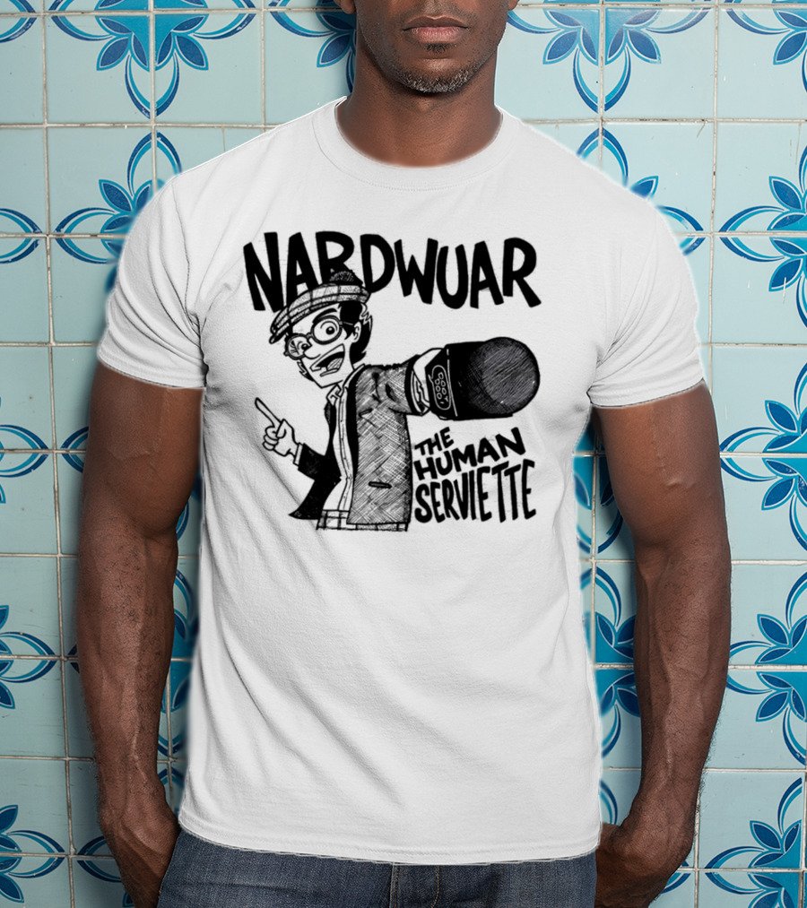 Nardwuar The Human Serviette Mic Rap Alert T-Shirt
