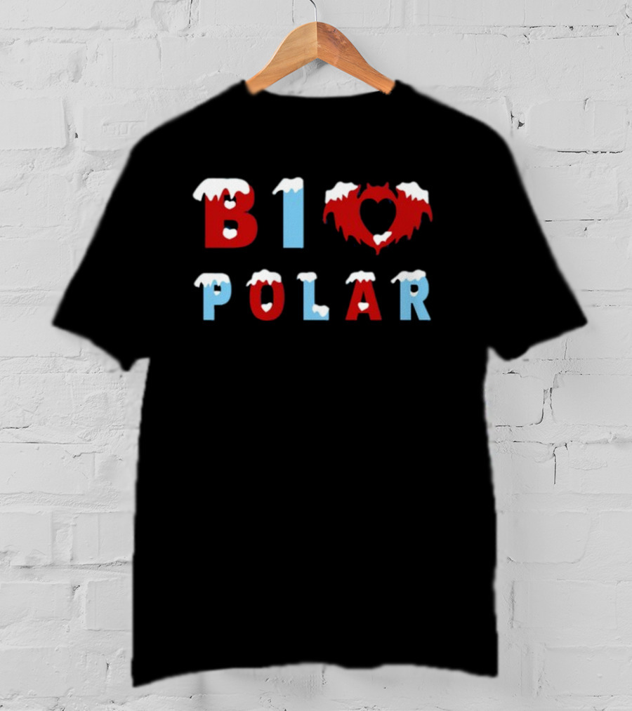 Thirtyninety Bipolar Bi Love Heart Snow New T-Shirt