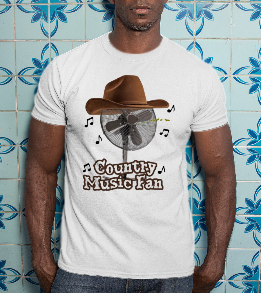 Country Music Fan Cowboy Hat With Musical Notes T-Shirt