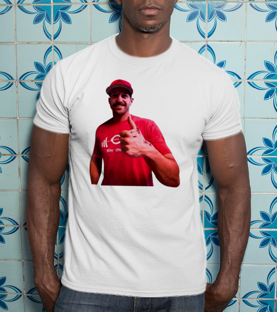 Stay Steer Thumbs Up Cincinnati Red Cap T-Shirt