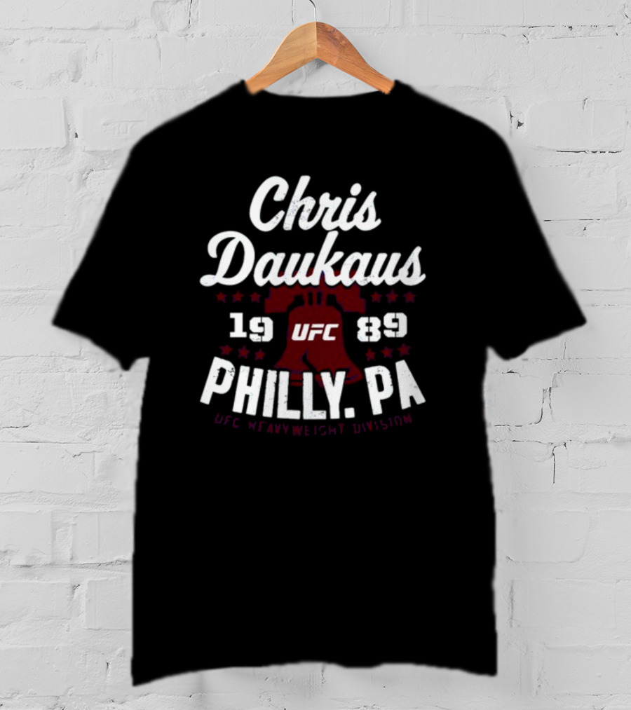 Chris Daukaus UFC 1989 Philly PA Heavyweight Division T-Shirt