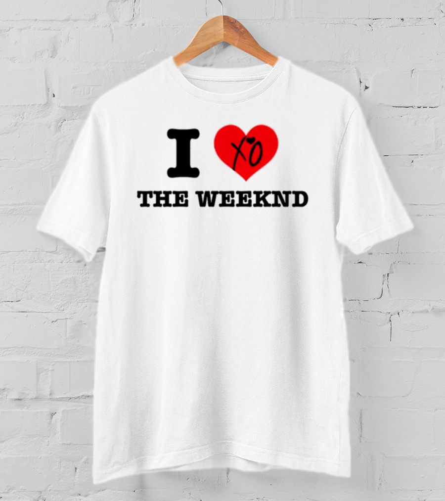 Hoesforclothes I Heart XO The Weeknd T-Shirt