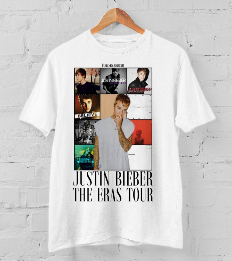 Justin Bieber Album Collage The Eras Tour T-Shirt