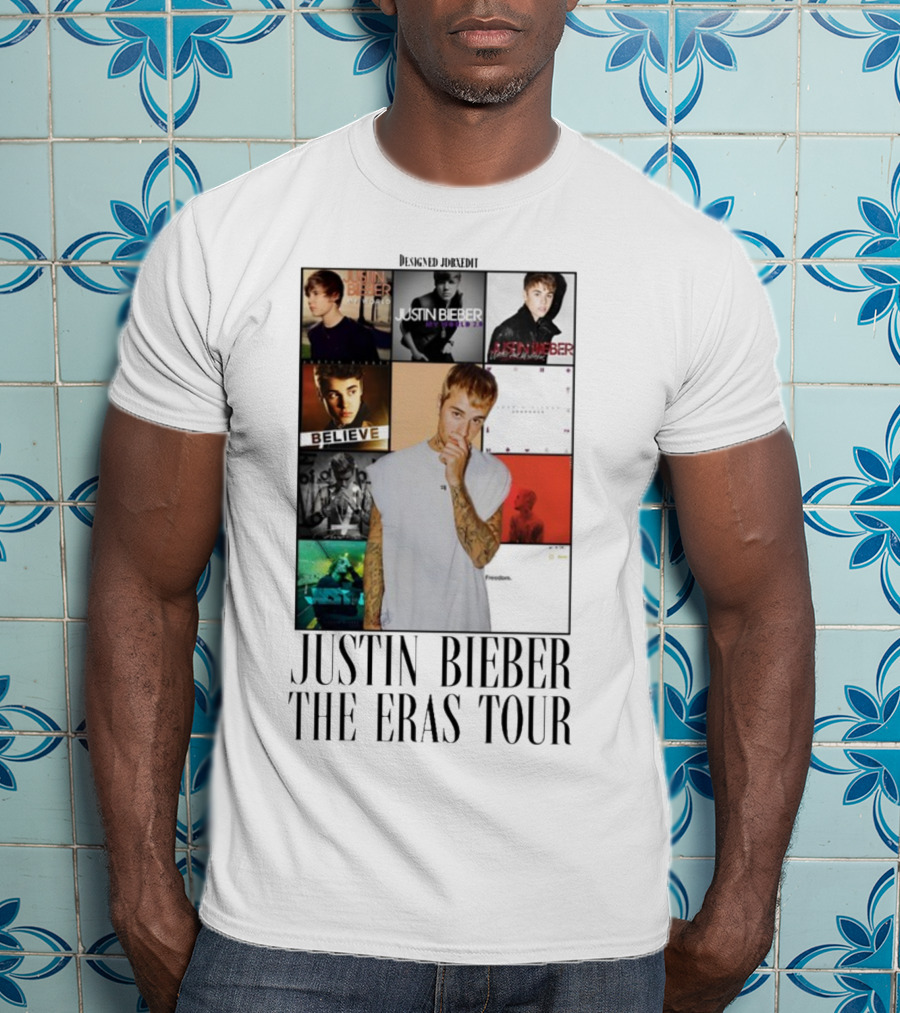 Justin Bieber Album Collage The Eras Tour T-Shirt